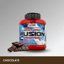 Amix nutrition pure fusion whey protein 2.3 kg + shaker gift - whey protein sports supplement - peanut, chocolate and caramel flavor - amino acids and glutamine to tonize and develop muscle mass