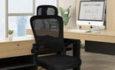 T-lovendo - ergonomic, desk, executive, swivel office chair with wheels, breathable mesh games, with headrest and adjustable armrest, lumbar support for office, home