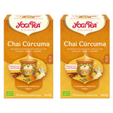 Yogi Chai curcuma biologico pack duplo 2 caixas / 34 saquetas