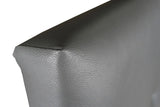 Custom Made Faux Leather Headboard Model Caribe 2 by Fisio Dreams, designed in Azahar color with MDF material, CE certified, easy to clean and includes hardware, perfect for modern beds.
