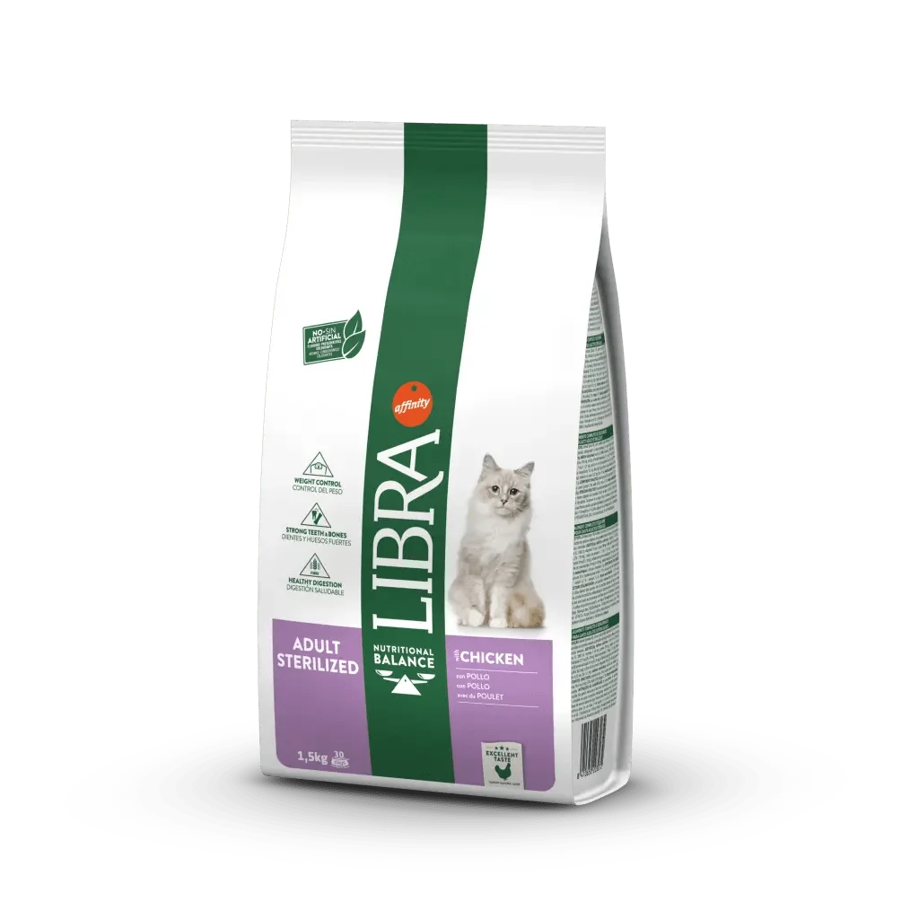 Libra adult sterilized chicken - food for sterilized cats adults chicken