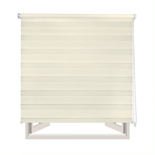 Roller blind, double layer night and day, 60-160x180cm, easy to install, for windows and doors, translucent and opaque