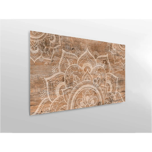 Oedim PVC Imitation Wood Headboard, lightweight and elegant, available in various sizes, moisture-resistant with easy installation for modern room decor. Perfect as a headboard for single or queen beds.