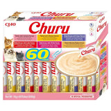 Inaba Churu Box - Cat Treats - Healthy Tuna-Based Snacks, Various Flavors - Creamy Texture - No Grains, Preservatives, Dyes - 60x14g