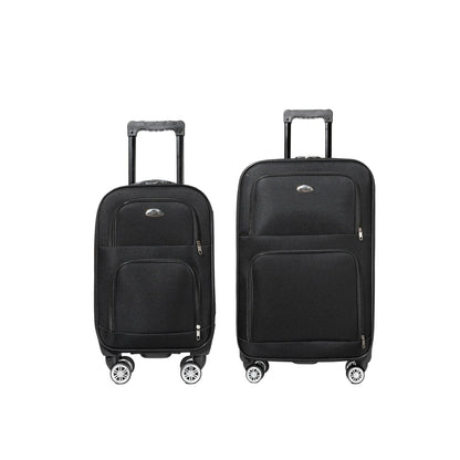 S7 star set of 1/2 travel suitcases, 18/20 inch, medium and cabin with a toiletry bag, silent swivel wheels, combination locks, hand luggage, trolleys, large suitcase, cabin suitcases, various colors can be chosen