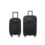 S7 star set of 2 travel suitcases, 18/20 inch, medium and carry-on with a toiletry bag, silent spinner wheels, combination locks, hand luggage, trolleys, large suitcase, carry-on suitcases, various colors available
