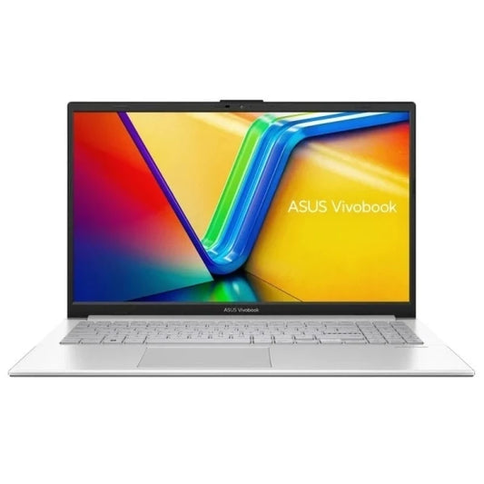 Asus Vivobook Go 15.6” laptop with Intel Core i3-N305, 8GB RAM, 512GB SSD, lightweight design, 180° hinge, and Windows 11 Home S for productivity on the go.