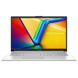 Asus Vivobook Go 15.6” laptop with Intel Core i3-N305, 8GB RAM, 512GB SSD, lightweight design, 180° hinge, and Windows 11 Home S for productivity on the go.