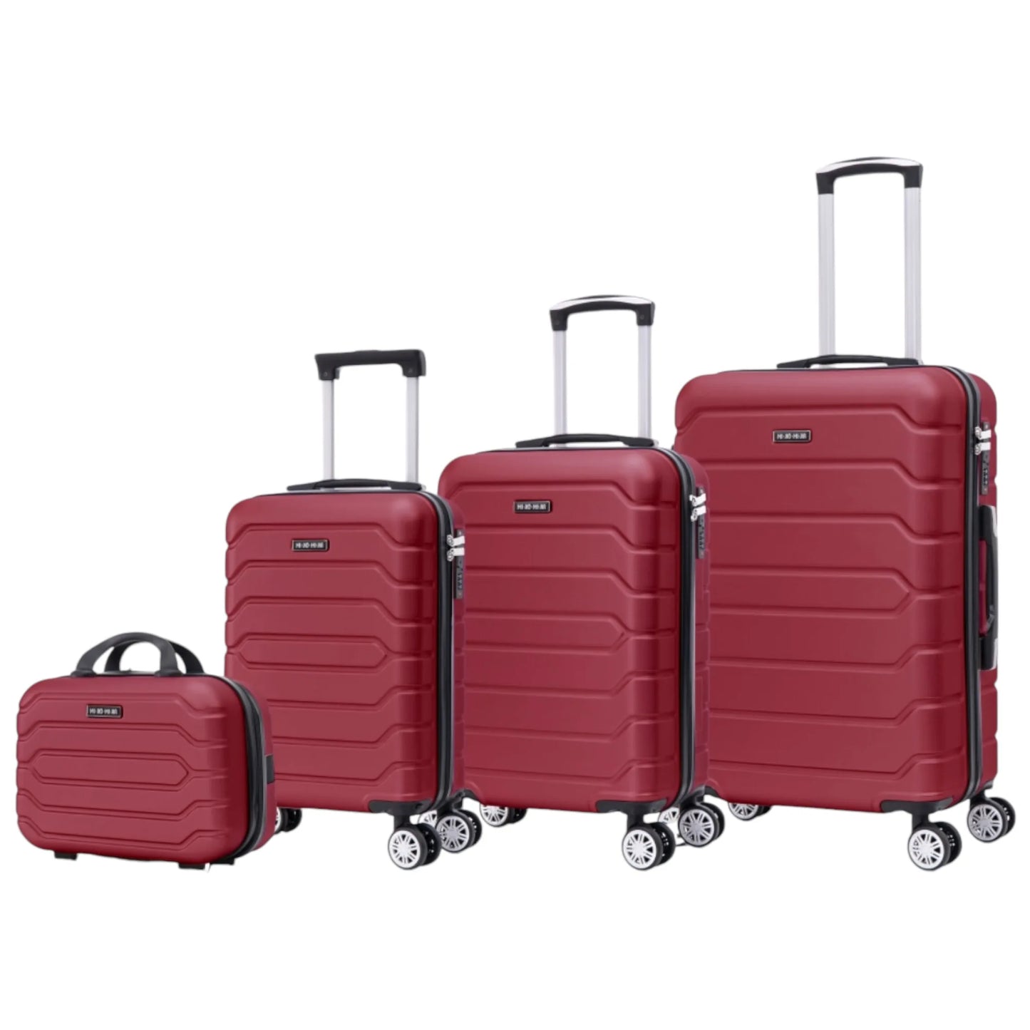 Stylish Travel Suitcase Set: ABS Light Case, Numerical Lock, 360 ° Rotating 4 Wheels, aluminum Telescopic Handle Suitcase Set Set Trolley Suitcase Cabin (6999 4M M010 8001 8002 D7)