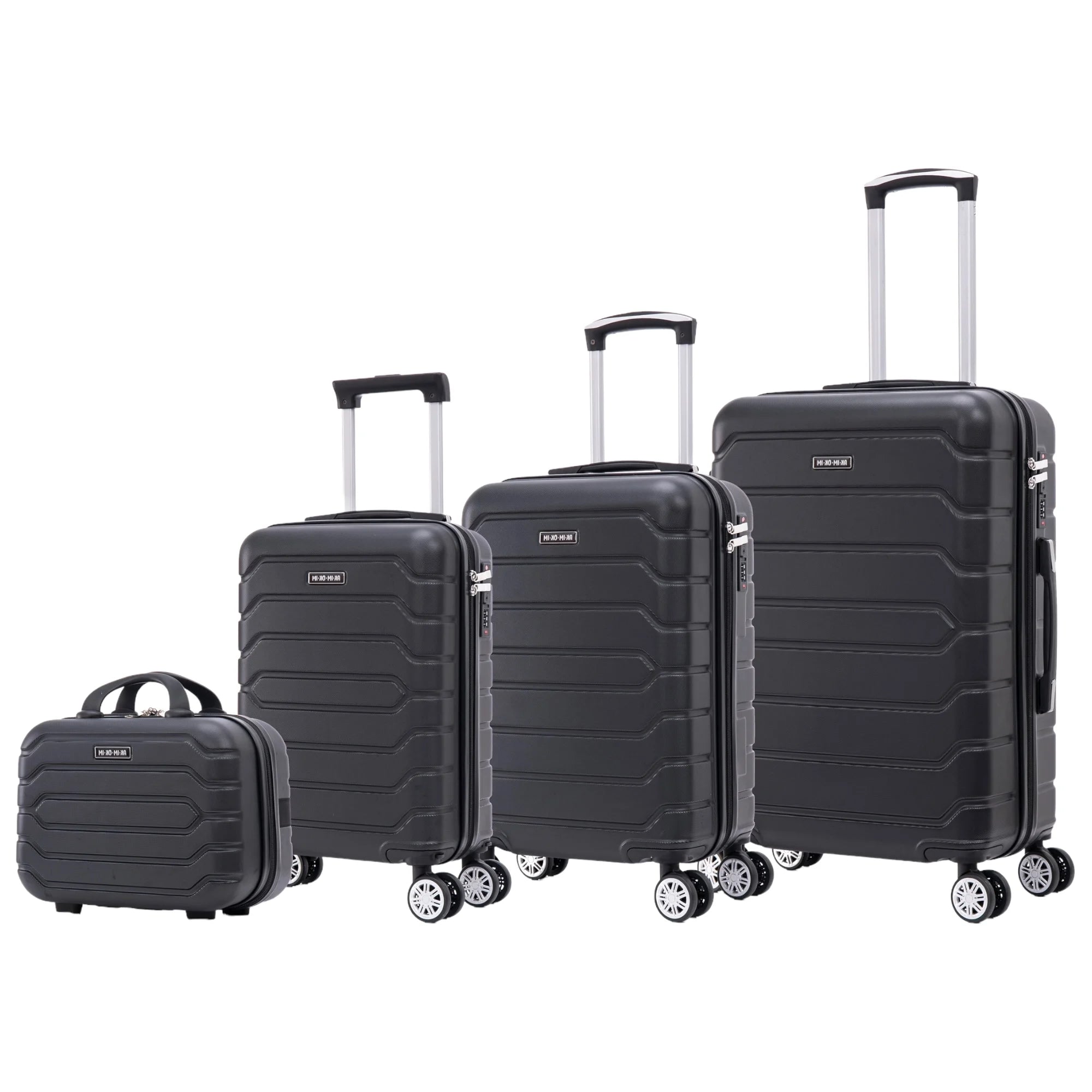 Stylish Travel Suitcase Set: ABS Light Case, Numerical Lock, 360 ° Rotating 4 Wheels, aluminum Telescopic Handle Suitcase Set Set Trolley Suitcase Cabin (6999 4M M010 8001 8002 D7)