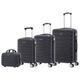 Stylish Travel Suitcase Set: ABS Light Case, Numerical Lock, 360 ° Rotating 4 Wheels, aluminum Telescopic Handle Suitcase Set Set Trolley Suitcase Cabin (6999 4M M010 8001 8002 D7)