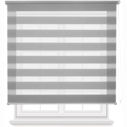Easytour double layer roller blind night and day, available in various colors white, grey, pink, black. disposable in various sizes 160x180cm, 140x180cm,120x180cm,100x180cm,80x180cm