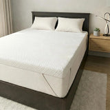 REAL CONFORT Topper 100% Authentic High Density Viscoelastic Mattress, breathable and washable cover, anti-allergic, designed for maximum comfort and stability with non-slip straps, made in Spain for better sleep quality.