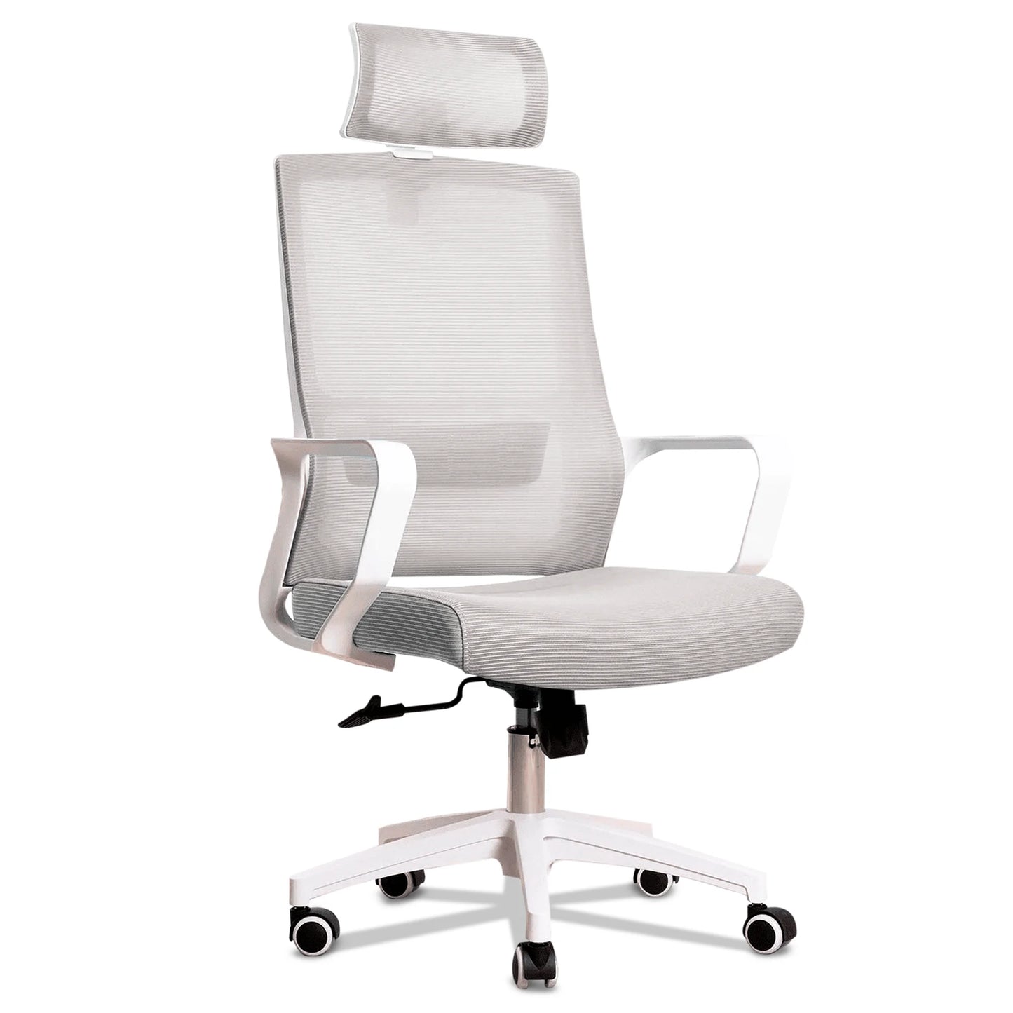 Jupplies ergonomic desk chair adjustable and recliner office chair with lumbar support, adjustable headrest, breathable mesh, 360 swivel wheels °   Supports up to 100kg