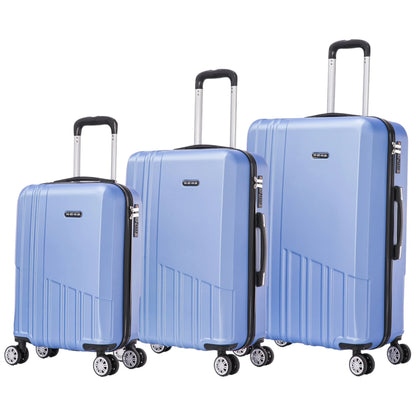 Set of elegant travel suitcases: lightweight abs housing, numeric lock, 4 360 swivel wheels ° , telescopic aluminum handle |   Suitcase set |    Cabin suitcase trolley set (66990 m013 8001 8002 8008 6020 d1)