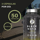 Hn - healthy nutrition black andina peruvian maca with l arginine - high concentration - vitamins b6 and b12 help reduce tiredness and fatigue - maca for men and women (50 caps)