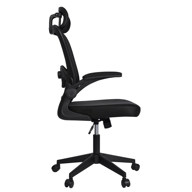 T-lovendo - ergonomic, desk, executive, swivel office chair with wheels, breathable mesh games, with headrest and adjustable armrest, lumbar support for office, home