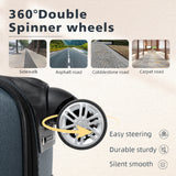 S7 star set of 2 travel suitcases, 18/20 inch, medium and carry-on with a toiletry bag, silent spinner wheels, combination locks, hand luggage, trolleys, large suitcase, carry-on suitcases, various colors available