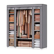 Nyana Home Fabric Dressing Cabinet 170x150x45cm, 3 doors, 11 holes, 1 wardrobe