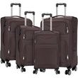 Artree | Set of 4 Trolley Suitcases with 360° Spinner Wheels, made of durable waterproof Oxford fabric, includes 18", 20", 24", and 28" sizes, perfect for organized travel with expandable design and telescopic handle.