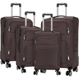 Artree | Set of 4 Trolley Suitcases with 360° Spinner Wheels, made of durable waterproof Oxford fabric, includes 18", 20", 24", and 28" sizes, perfect for organized travel with expandable design and telescopic handle.