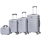 Set of elegant travel suitcases: lightweight abs housing, numeric lock, 4 360 swivel wheels ° , telescopic aluminum handle |   Suitcase set |    Cabin suitcase trolley set (66990 m013 8001 8002 8008 6020 d1)