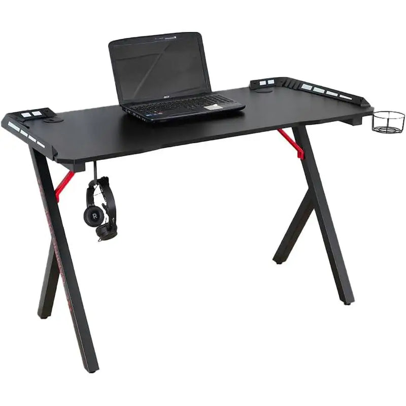 Dupi gaming table 120x60cm with carbon fiber effect board, gaming gamer table