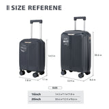 S7 STAR 2-piece suitcase set with lightweight polypropylene, featuring silent spinner wheels, 3-height lockable handle, combination locks, and a toiletry bag, ideal for travel and available in large, medium, and cabin sizes.