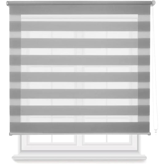 Easytour double layer roller blind night and day, available in various colors white, grey, pink, black. disposable in various sizes 160x180cm, 140x180cm,120x180cm,100x180cm,80x180cm