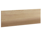 Miroytengo Clim Bed Headboard in Gold Oak Melamine, 160 cm wide, suitable for 135 cm and 150 cm beds, featuring modern industrial design with wall mounting hardware included.