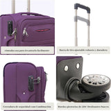 Artree | Set of 4 Trolley Suitcases with 360° Spinner Wheels, made of durable waterproof Oxford fabric, includes 18", 20", 24", and 28" sizes, perfect for organized travel with expandable design and telescopic handle.