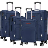 Artree | Set of 4 Trolley Suitcases with 360° Spinner Wheels, made of durable waterproof Oxford fabric, includes 18", 20", 24", and 28" sizes, perfect for organized travel with expandable design and telescopic handle.