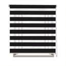 Roller blind, double layer night and day, 60-160x180cm, easy to install, for windows and doors, translucent and opaque