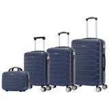 Stylish Travel Suitcase Set: ABS Light Case, Numerical Lock, 360 ° Rotating 4 Wheels, aluminum Telescopic Handle Suitcase Set Set Trolley Suitcase Cabin (6999 4M M010 8001 8002 D7)