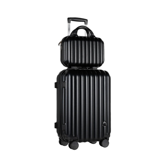 S7 STAR 2-Piece Trolley Suitcase Set, Lightweight PC Shell, Silent 360° Spinner Wheels, Telescopic Handle with 3 Heights, Durable and Scratch Resistant for Travel, Cabin and Medium Sizes with Polyester Lining.