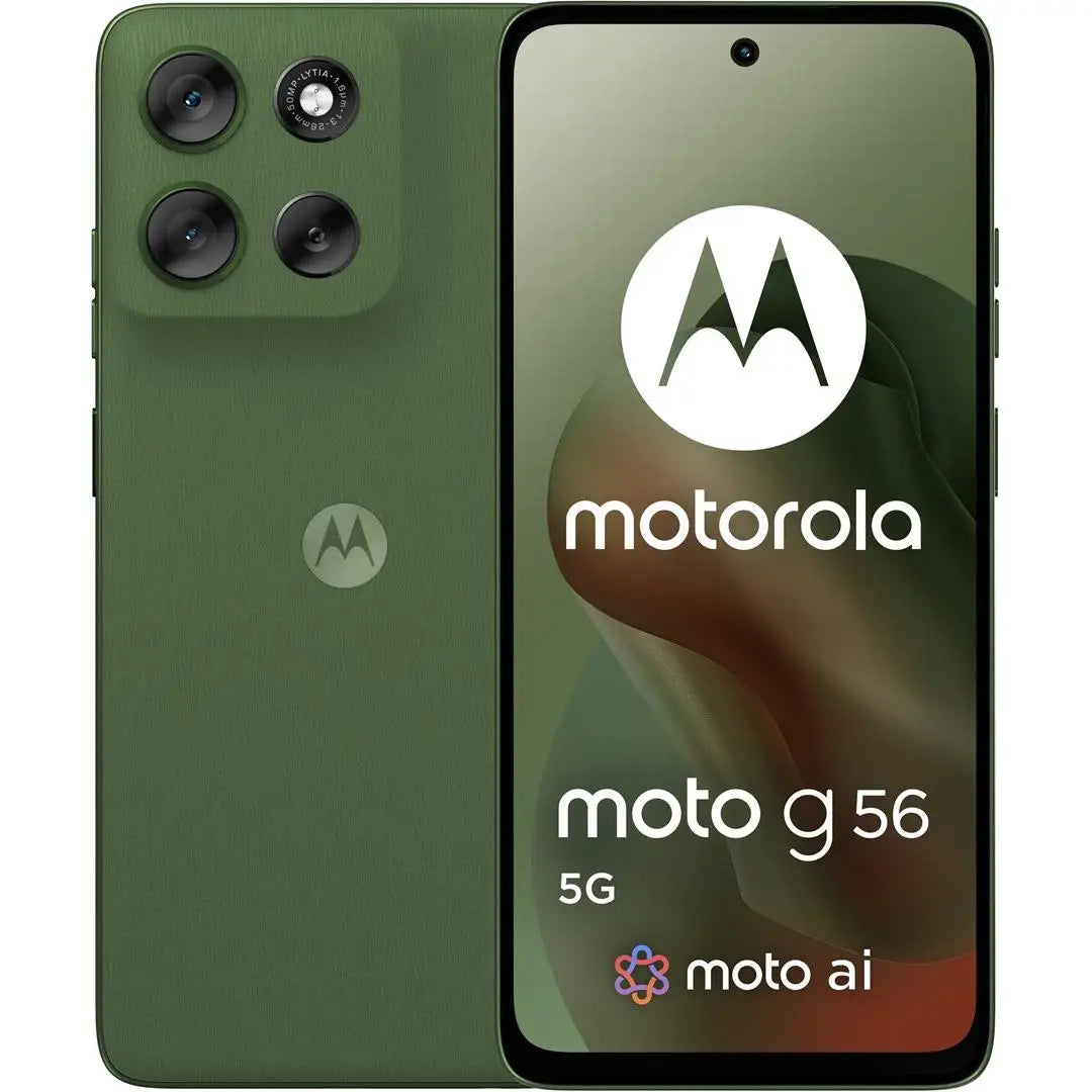 Motorola moto g56 5G 17,1 cm (6.72") Ranura híbrida Dual SIM Android 15 USB Tipo C 8 GB 256 GB 5200 mAh Verde