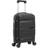 Artree 4-Piece Set of Rigid Travel Suitcases with Security Lock and 360° Double Wheels, featuring durable polypropylene construction, organized interior compartments, and lightweight design, perfect for family trips.