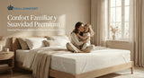 REAL CONFORT Topper 100% Authentic High Density Viscoelastic Mattress, breathable and washable cover, anti-allergic, designed for maximum comfort and stability with non-slip straps, made in Spain for better sleep quality.