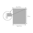 Decorblind Smooth Translucent Roller Blind Easy Installation to Wall or Ceiling - Easy to Clean Roller Blind and Versatile Installation - Translucent Blind Uv Ray Protection and Hot and Cold Insulation - Multiple Blinds and C