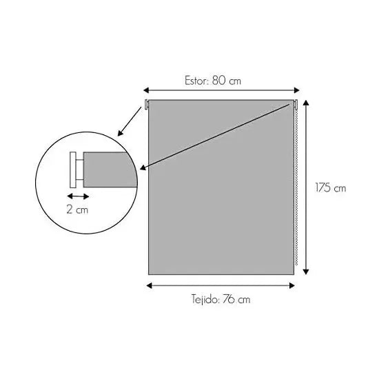 Decorblind Smooth Translucent Roller Blind Easy Installation to Wall or Ceiling - Easy to Clean Roller Blind and Versatile Installation - Translucent Blind Uv Ray Protection and Hot and Cold Insulation - Multiple Blinds and C