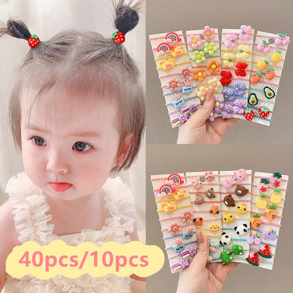 Elastic Hair Bands for Girls, Clipes de cabelo para crianças, Hair Wear for Toddlers, Headwear para bebê, Styling Tools, Headdress, Acessórios