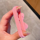 Coleteros elásticos de nailon con flores para niñas, lazos elásticos con forma de caramelo, coletas, diadema de goma, accesorios para coleteros, bonitos, 6 unidades 