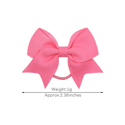 Elastic hair bands for baby girls,grosgrain ribbon,pigtail,bows,ties,holders,accessories,babies,10pcs per lot 