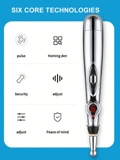 Eletrônico Meridian Massagem Pen, Circulação Energética, Pulso, Calmante e Relaxante, Household Artefato