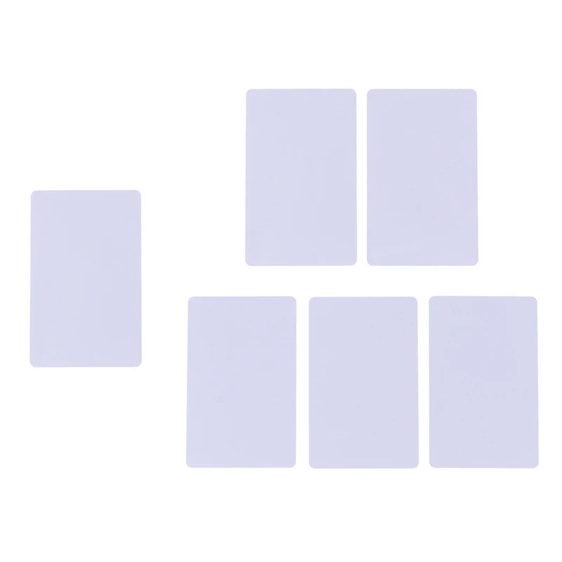 Em branco NFC Smart Card Tag, Cartões Brancos, S50 Mifare, 13,56 MHz, leitura e gravação RFID, 1 5pcs