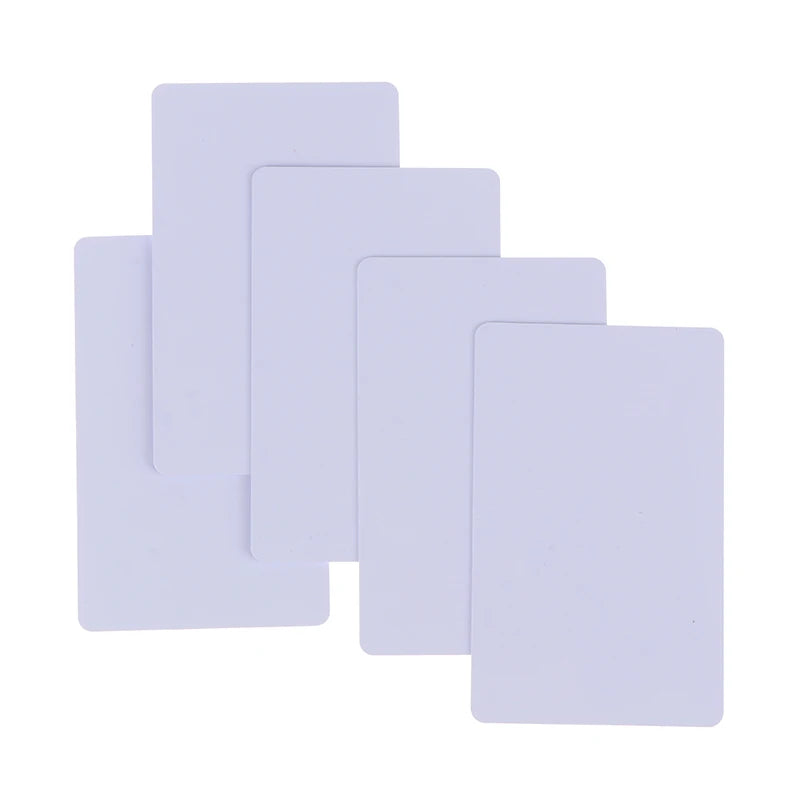 Em branco NFC Smart Card Tag, Cartões Brancos, S50 Mifare, 13,56 MHz, leitura e gravação RFID, 1 5pcs
