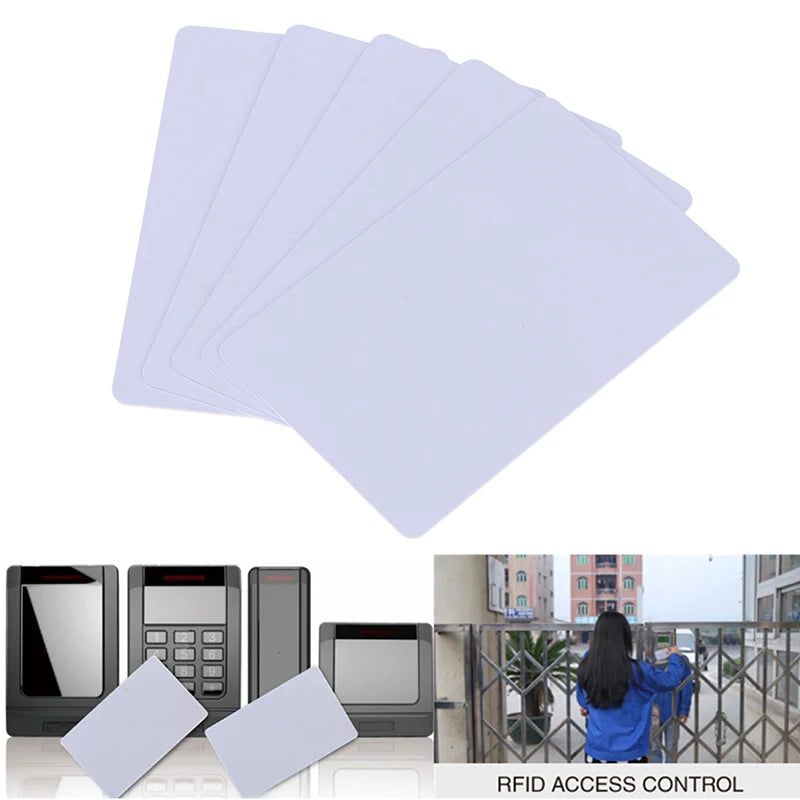 Em branco NFC Smart Card Tag, Cartões Brancos, S50 Mifare, 13,56 MHz, leitura e gravação RFID, 1 5pcs