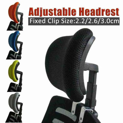 Reposacabezas ajustable para silla de oficina, giratorio, elevable, con almohada de protección para el cuello y esponja suave. 