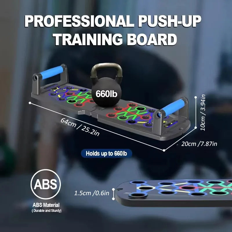 Foldable Automatic Counting Push Up Board Strength Train Equipment for Chest Abdomen Arms and Back Train Home Fitness Gym Equipment 