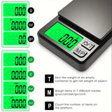 Precision Pocket Scale with Backlit LCD, Digital Scale for Food, Jewelry, Ounces, Grains, Mini Travel Scale, 1000g x 0.01g 